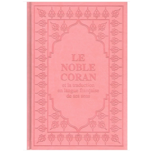 Coran Arabe/Français rose clair