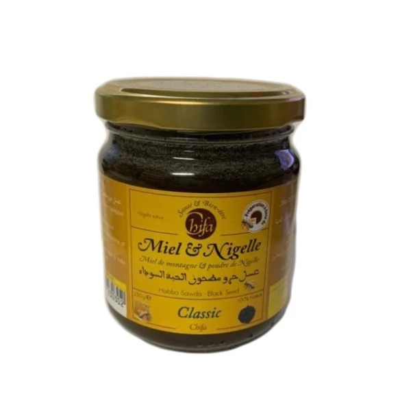 MIEL ET NIGELLE - 100% NATUREL - 250G - CHIFA