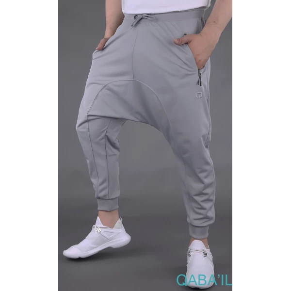 Sarouel jogging gris clair - Qaba'il