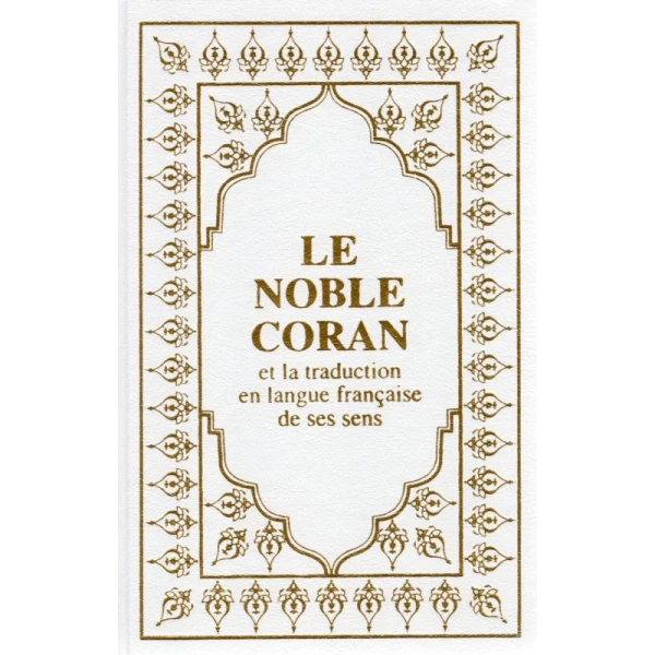 Coran Arabe/Français- Blanc - Format Poche 16X11