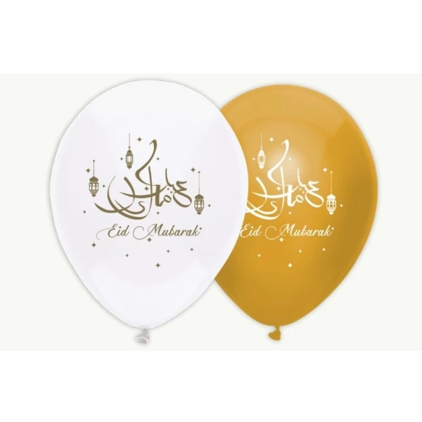 Lot 6 Ballons Eid Mubarak