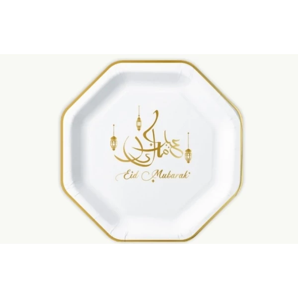 Lot 5 assiettes Eid Moubarak